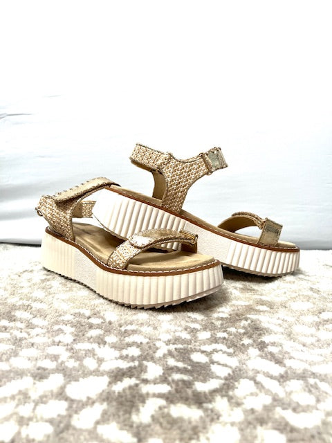 Valora Gold Accent Platform Sandals main image 1