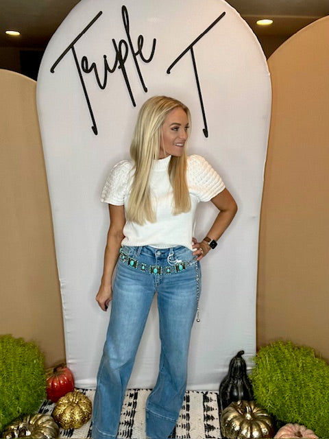 Crochet Sleeve Sweater