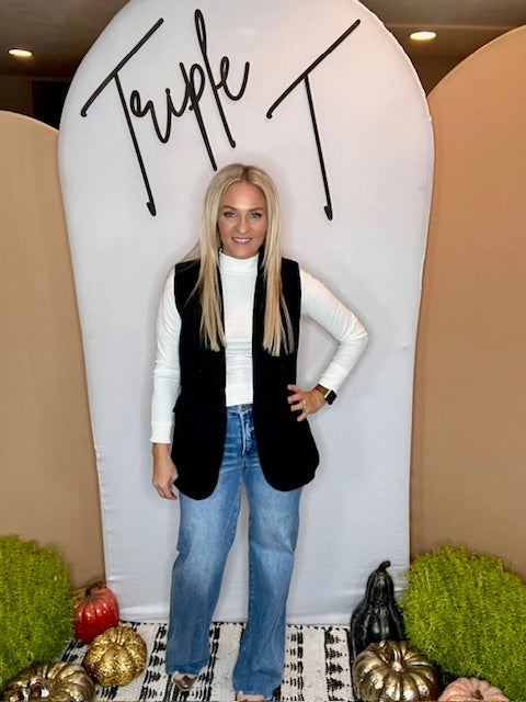 Double Breasted Blazer Vest