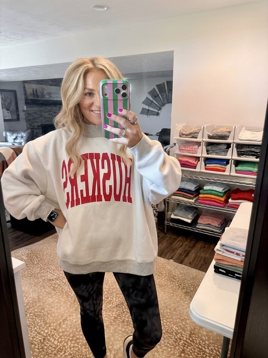 Nebraska/Husker Reversible Mock Neck
