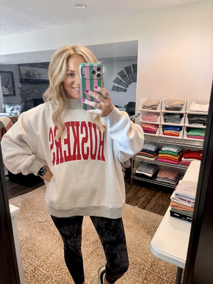 Nebraska/Husker Reversible Mock Neck