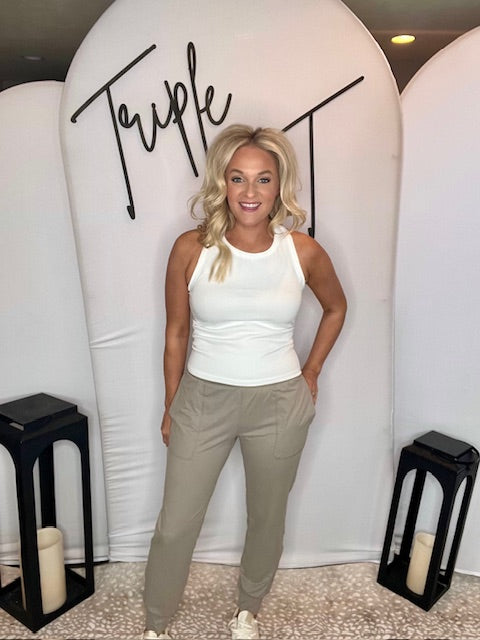Stone Taupe Joggers