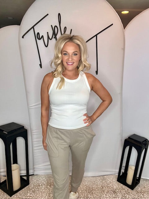 Stone Taupe Joggers