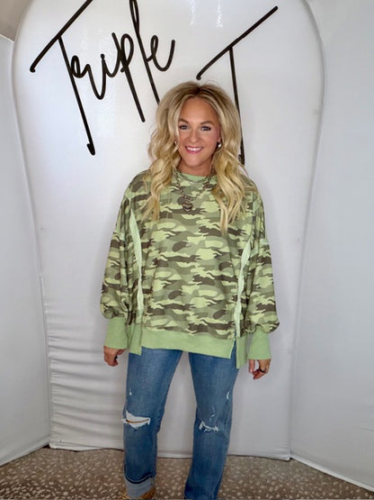Camo Waffle Loose Fit