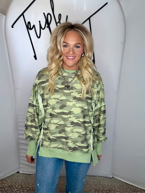 Camo Waffle Loose Fit